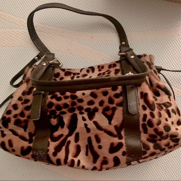 Stuart Weitzman Handbags - Stuart Weitzman animal print handbag on cowhide